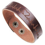 bracelet battement de coeur couple café