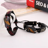 bracelet complémentaire couple en cuir