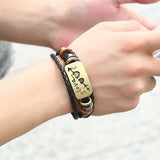 Bracelet Couple <br> LOVE (Cuir)