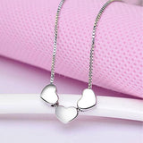 Collier Couple <br> 3 Coeurs (Argent)