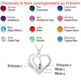 collier coeur pierre de naissance