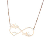 collier couple personnalisé doré