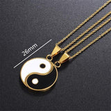 Collier Couple <br> Yin Yang (Acier)