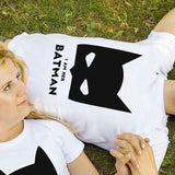 T-shirts assortis couple Blanc modele homme pas cher