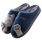 chausson blue pour couple chaton