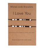 bracelet en morse pour couple i love you