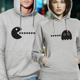 sweat geek gris pac man couple