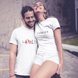 teeshirt couple disney la belle et la bête