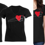 tee shirt duo pour couple noir